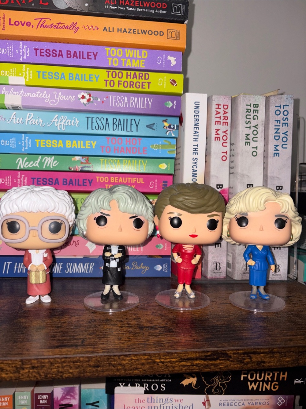Funko Pop! Golden Girls Set with Red, Blue, Black and Pink Accents